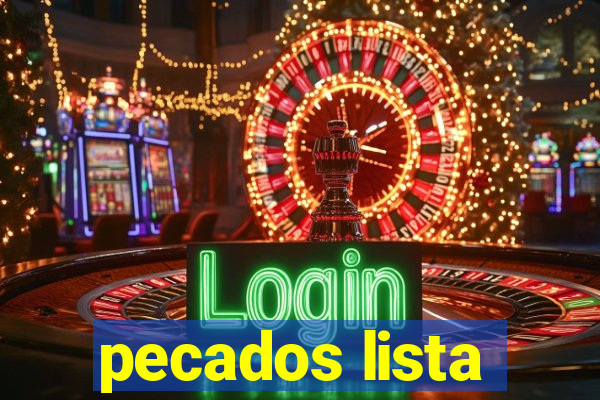 pecados lista